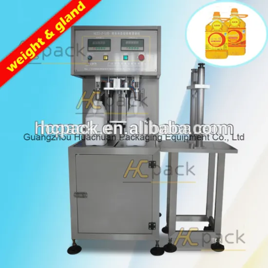 Double-heads Semi-automatic Apple juice Weight filling machine
