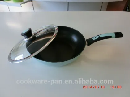 Popular enamel coating wok pan / forged wok