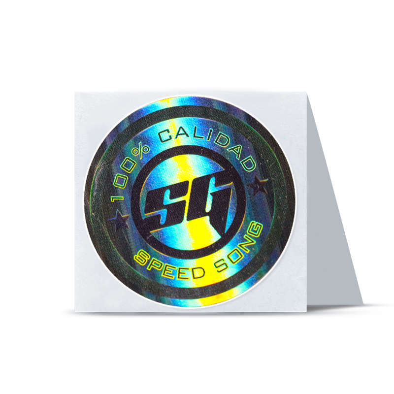 Custom Laser Rainbow Holographic Stickers Label Printing