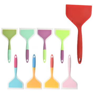 Spatule de tourner aux crêpes à large de silicone antiadhésive pour les œufs et les ustensiles de cuisine