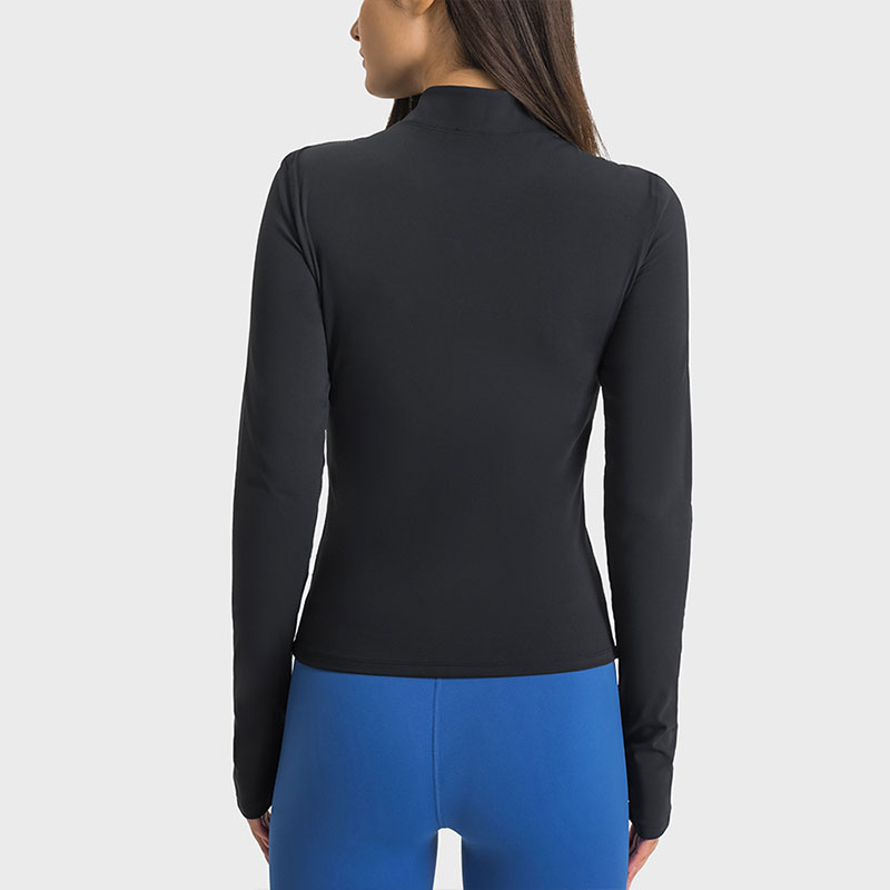 2024 Baselapa de cabañas Ropa de cabello Tops Chaqueta de cremallera para mujer