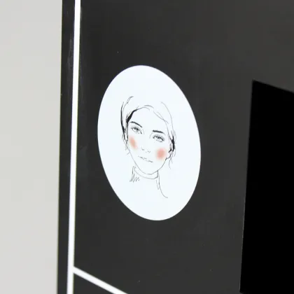Apex black counter acrylic cosmetics shop display