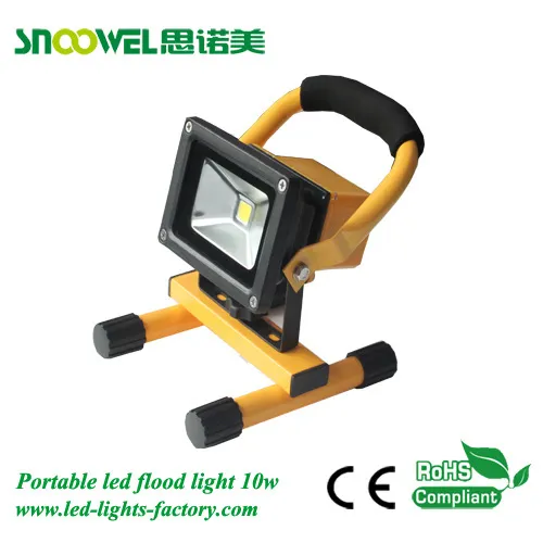 10w Portable Hand-held Led Flood Light With Outdoor Ip65 