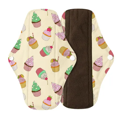 Bamboo Charcoal Cloth Reusable Menstrual Pads