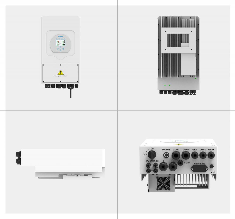 Kit Solar Hibrid 5kw 8kw Sistem Hibrid Solar untuk Penggunaan Rumah