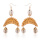 Boucles d&#39;oreilles pour femmes tissés à la main paille ovale ou cercle Shell Drop Dangle boucles d&#39;oreilles bohème boucles d&#39;oreilles légères géométriques Statem