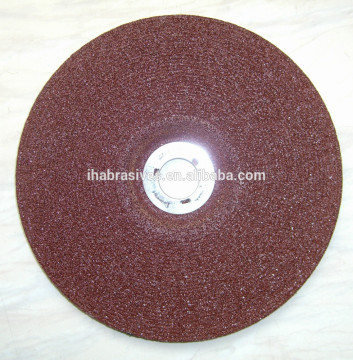 abrasive depressed center grinding wheels,180X6X22.23MM,70M/S, brown color