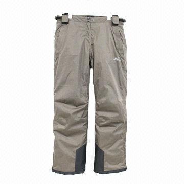 Ski Pants, Made Of N/T Nylon with PU Milky Coating, Customized Styles, Colors and Sizes Welcomed