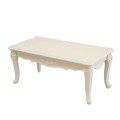 Dernière conception de table basse en bois blanc