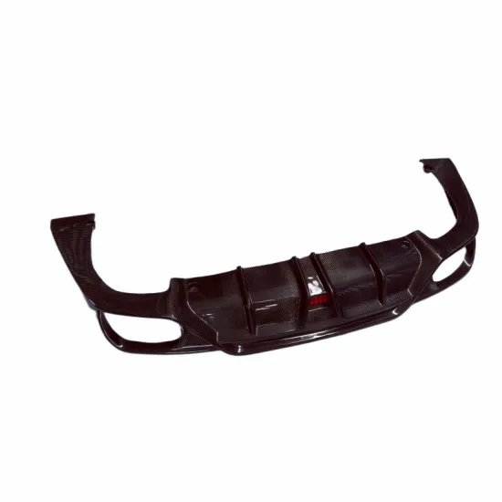 Maserati Ghiberti Carbon Fiber Rear Diffuser with LED Light Kit for 2014-2017