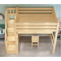 Simple practical bed with desk and ladder