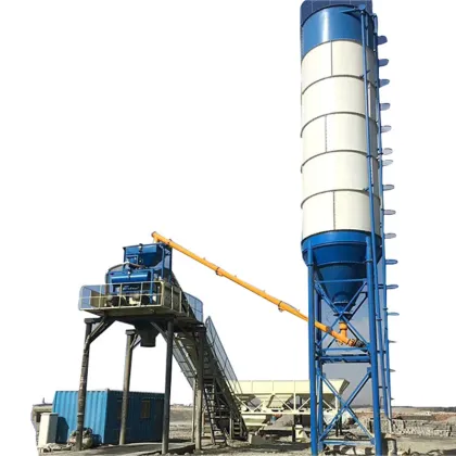 Export to Madagascar HZS90 concrete batching plant