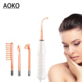 AOKO Electrode High Frequency Facial Care Machine Acne Remover Facial Spa High Frequency Electrode Glass Tube Facial Massager