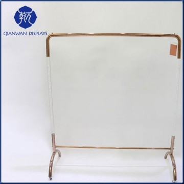 High end large display crystal sliding bedroom clothes rack