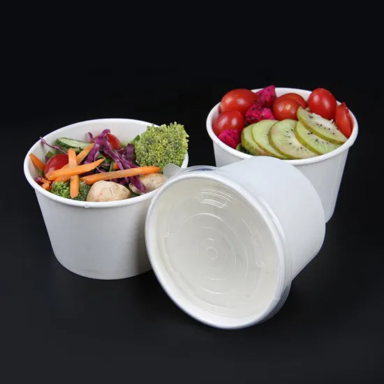 12oz Soup Cup with Paper Lid & 32oz Cups with PP Lid: Disposable Food Service Solutions
