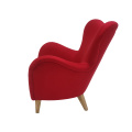 Leisure sofa chair in red