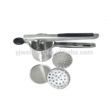 Stainless Steel Potato Products Of Potato Presser Potato Masher With 3 Disks