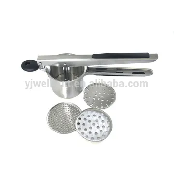 Stainless Steel Potato Products Of Potato Presser Potato Masher With 3 Disks
