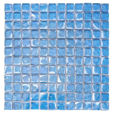Three-dimensional crystal glass mosaic