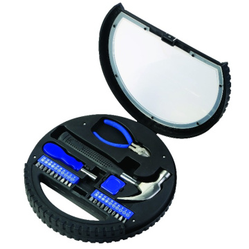 wheel or tyre shape promotional hand tool set