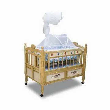 Baby Cradle, Made of Solid Wood or MDF, Measures 125 x 78 x 98cm