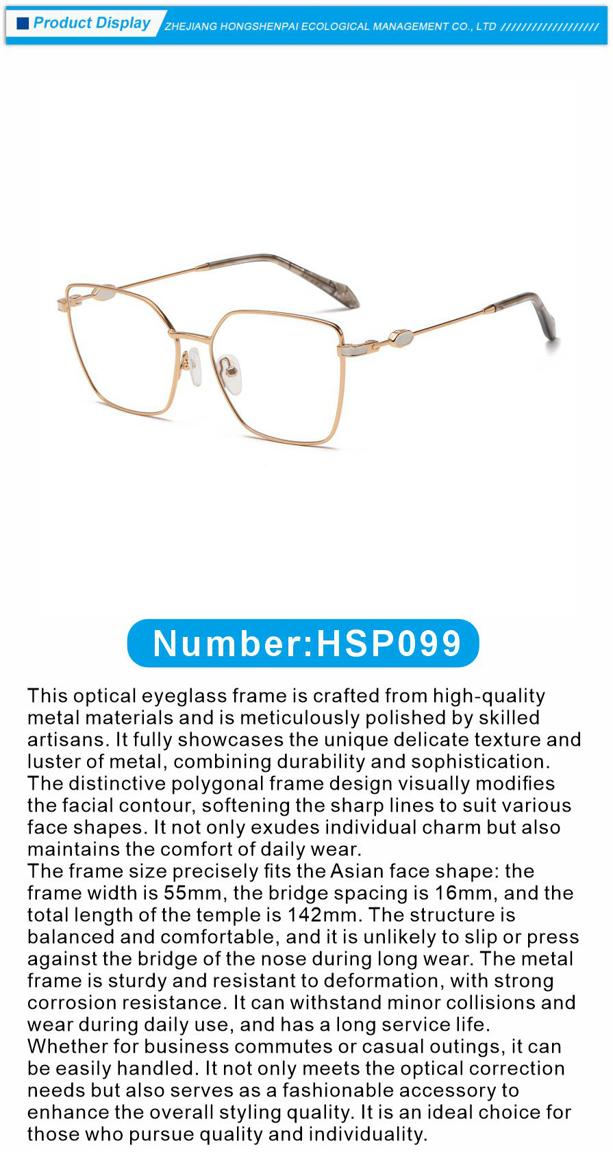 Optical Glasses for Women Rose Gold