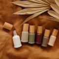 Rangli quyuq pastki qismli atir-upa pleyer shishasi shisha