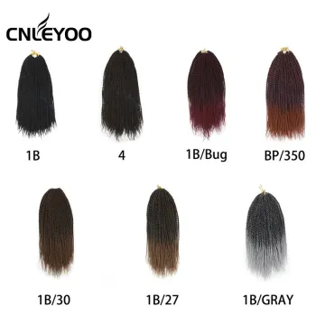 Wholesale 24 Roots Kanekalong Box Braids Crochet Hair 18 Inch Brown Crochet Box Braiding Hair Extension for Women