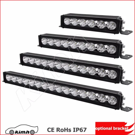 Three brackets optional Front bumper light single row 90W led light bar