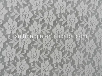 Nylon Spandex Stretch Jacquard Lace Fabric