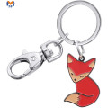 Logam Kilang Besboke Enamel Charm Keychain Ring