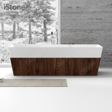 Solid Surface Composite Stone Freestanding Bathtub WD65149C