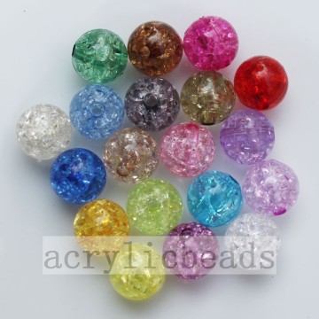 Nice clear decorative round crack jewelry beads