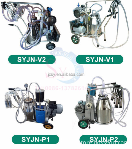 Wholesale Double Barrel Cow Milking Machine 50L Milk Extruder for Goats