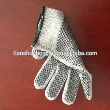 dotted gloves , pvc dotted cotton gloves