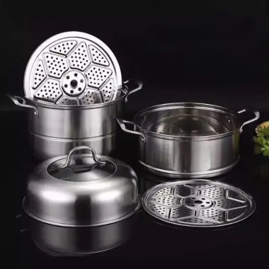 3 Tier Stainless Steel Food Steamer Pot Wholesale