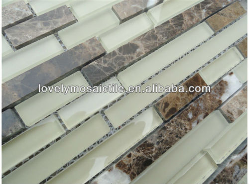 Crystal Mosaic Glass Mixed Stone Mosaic Tiles High Quality Mosaic Tiles TV Background Wall Tiles