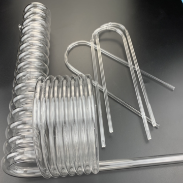Custom Corrosion-resistant Transparent Spiral Quartz Tubes