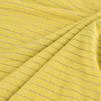 Stripe Yarn Dyed Ecovero Rayon Stretch Knit Fabric