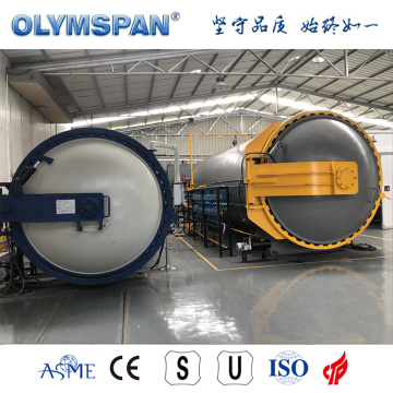 ASME standard fiber glass material treatment autoclave