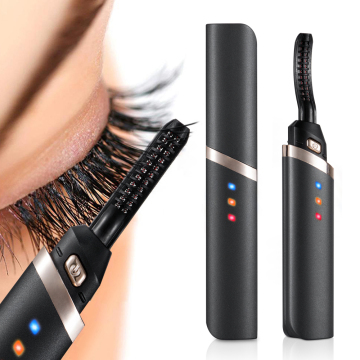 Mini USB Rechargeable 3 Temperature Settings Electric Heated Eyelash Curler