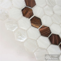 Azulejos de mosaico de vidrio antideslizante para ducha