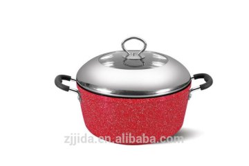 Forged Aluminium Non-Stick Casserole with S/S Lid, ceramic Coated Cookware
