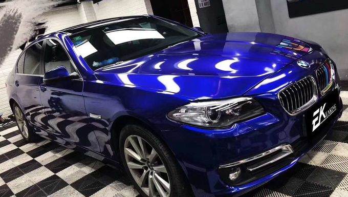 Metallic Blue Vinyl Wrap