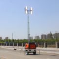 9 m portable light tower with lifting mast