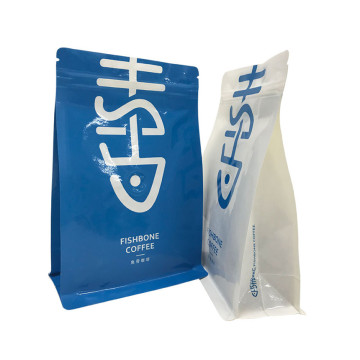 Bolsa de embalaje de café instantáneo de diseño personalizado bolsas de fondo plano