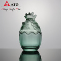 Cock Shape Glass Candy Jar Decoration European Home Decoration