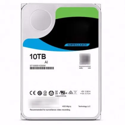 Seagate St10000ve0008 10TB 7200rpm 3.5\" SATA 6Gb/s Internal Hard Drive for Surveillance