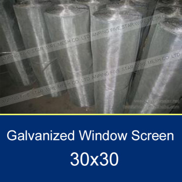 4'x100'/30x30 Galvanized Window Net