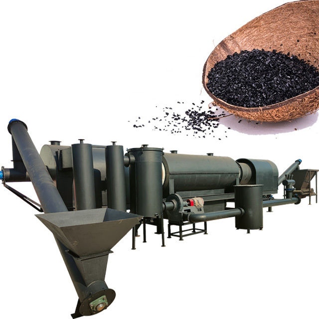 High Quality Wood Waste and Rice Husk Biochar Pyrolysis Kilns and Carbonization Furnaces